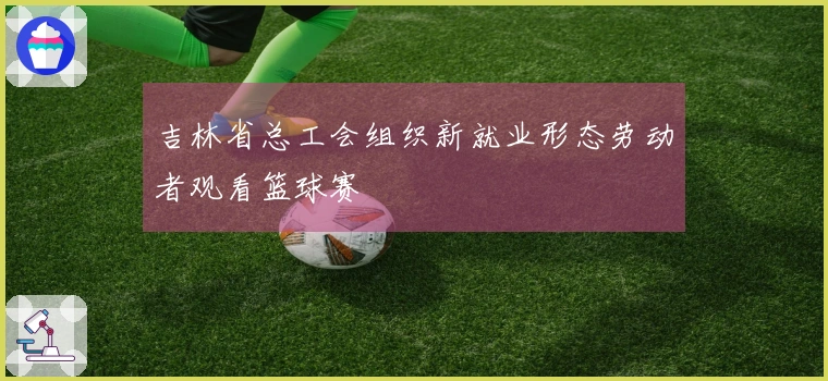 吉林省总工会组织新就业形态劳动者观看篮球赛